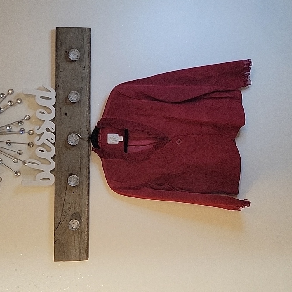 NWOT Think Tank Raspberry Sude Jacket SZ LG.